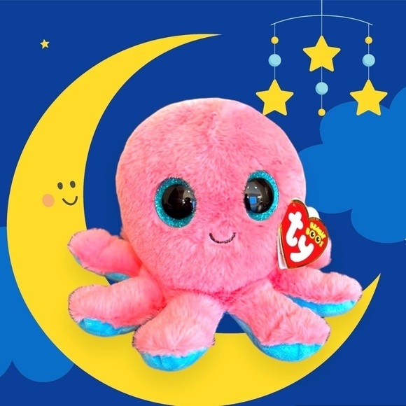 Ty Other - TY Beanie Boos soft plush toy, Sheldon octopus, NWT